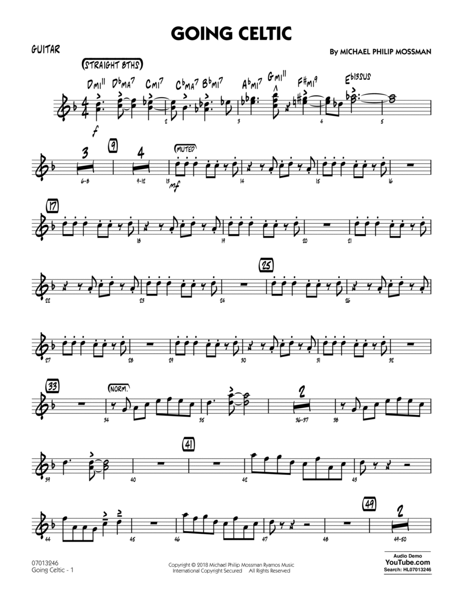Going Celtic - Guitar Part scores gallery preview page 1