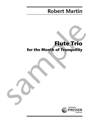 Book cover for Flute Trio for the Month of Tranquility