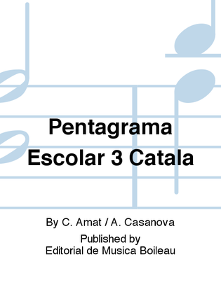 Pentagrama Escolar 3 Catala