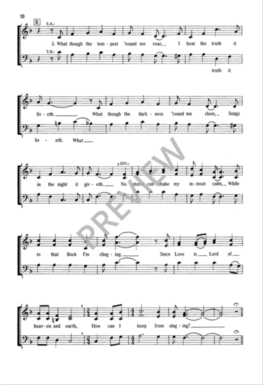 How Can I Keep from Singing Choir scores gallery preview page 11