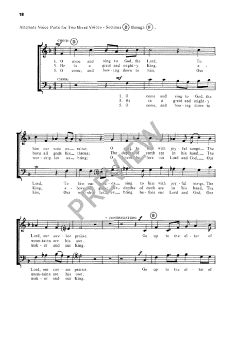 Go Up to the Altar of God 4-Part scores gallery preview page 18