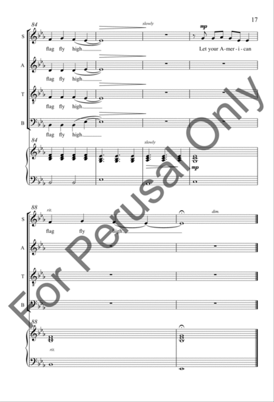 American Flag American Flag 4-Part scores gallery preview page 16