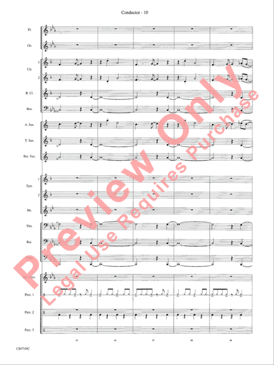 Sing, Sing, Sing Concert Band scores gallery preview page 12