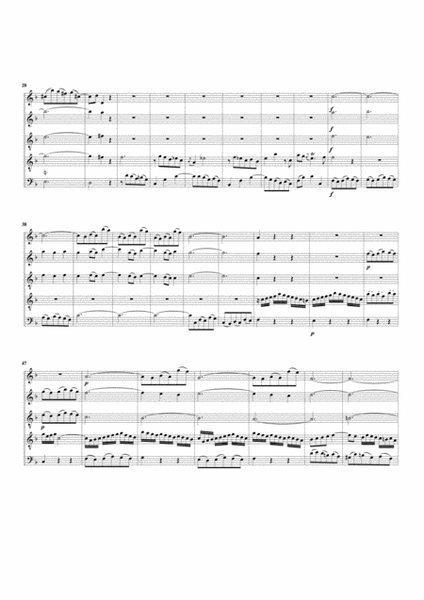 Aria: Ewigkeit, du machst mir bange from cantata BWV 20 (arrangement for 5 recorders)