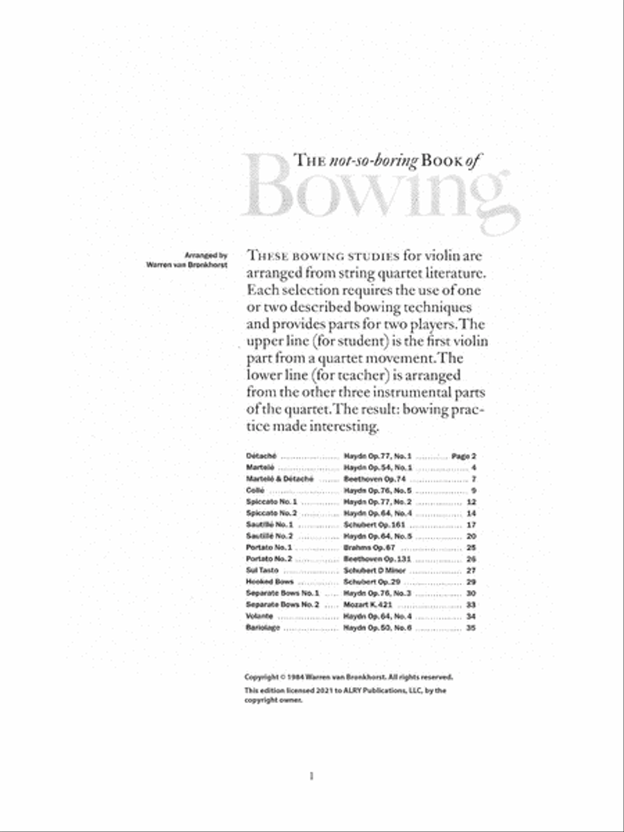 The not-so-boring Book of Bowing for Violin Violin Solo scores gallery preview page 2