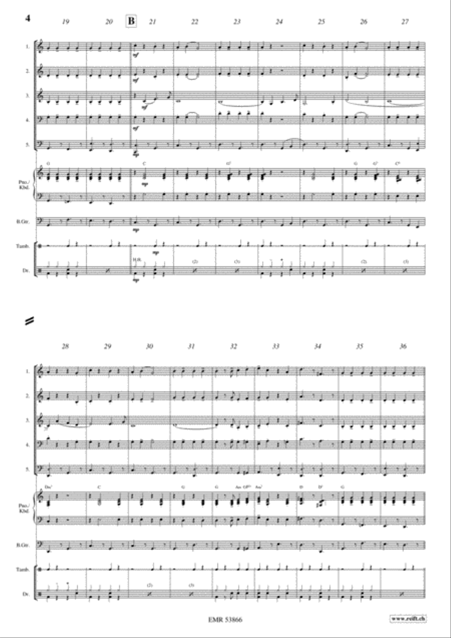 Schonfeld Marsch Woodwind Quintet scores gallery preview page 4