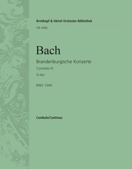 Brandenburg Concerto No. 4 in G major BWV 1049