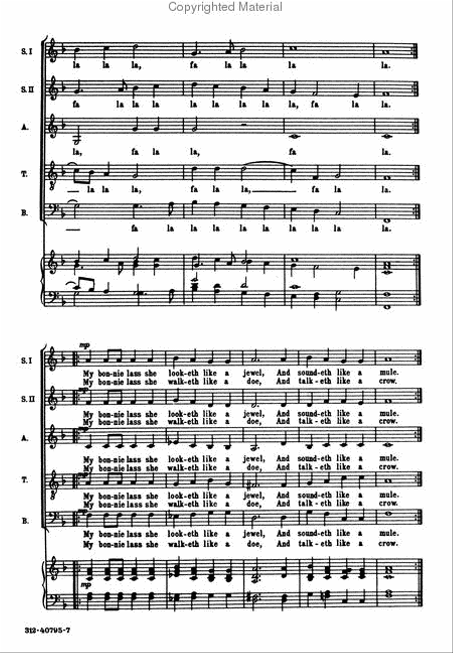 <br>Sheet music extract