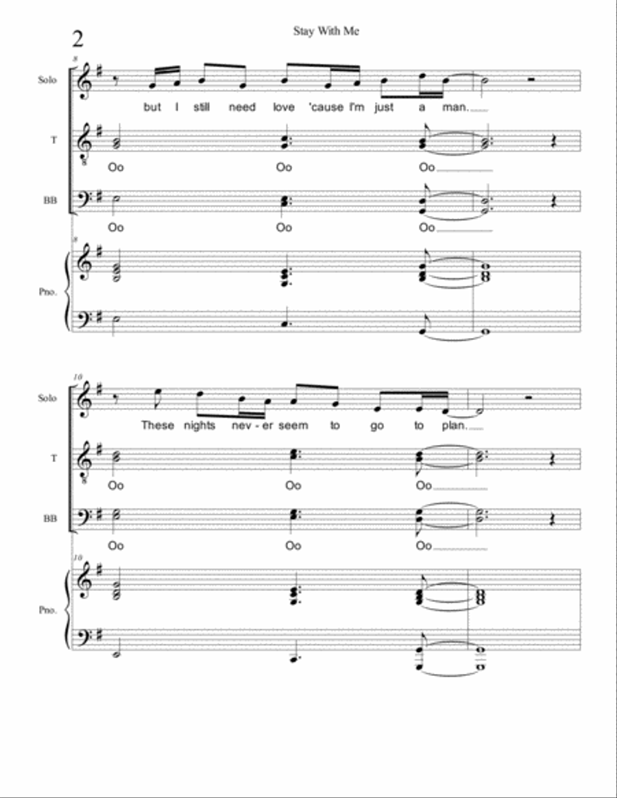 Stay With Me TTBB scores gallery preview page 2