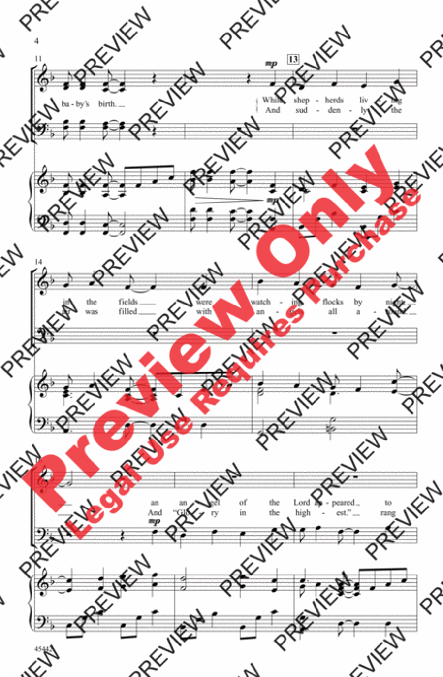 Sing with the Angels 4-Part scores gallery preview page 4