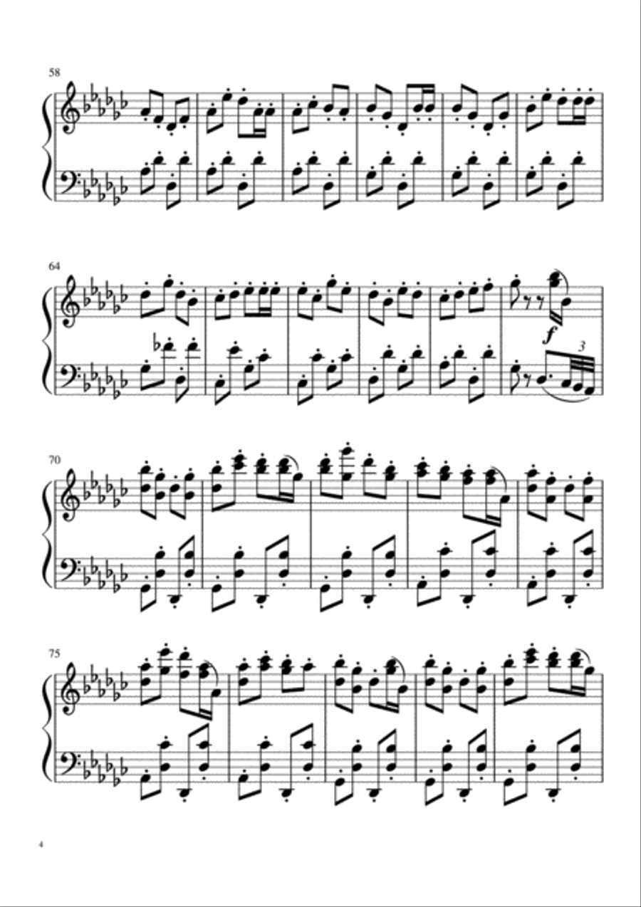 Leron Leron Sinta - arranged for Piano Solo Piano Solo scores gallery preview page 6