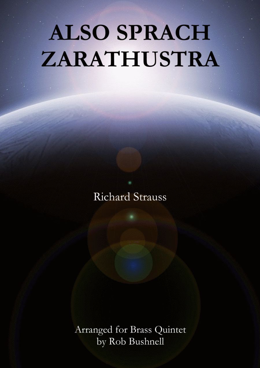 Also sprach Zarathustra (Richard Strauss) - Brass Quintet (with optional Percussion) Baritone Horn TC scores gallery preview page 1