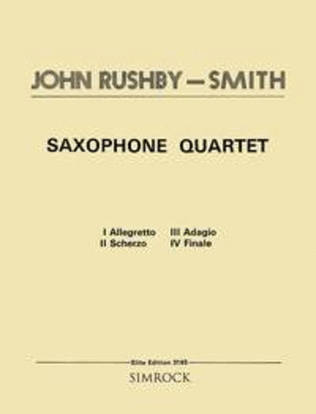 Book cover for Saxophone Quartet