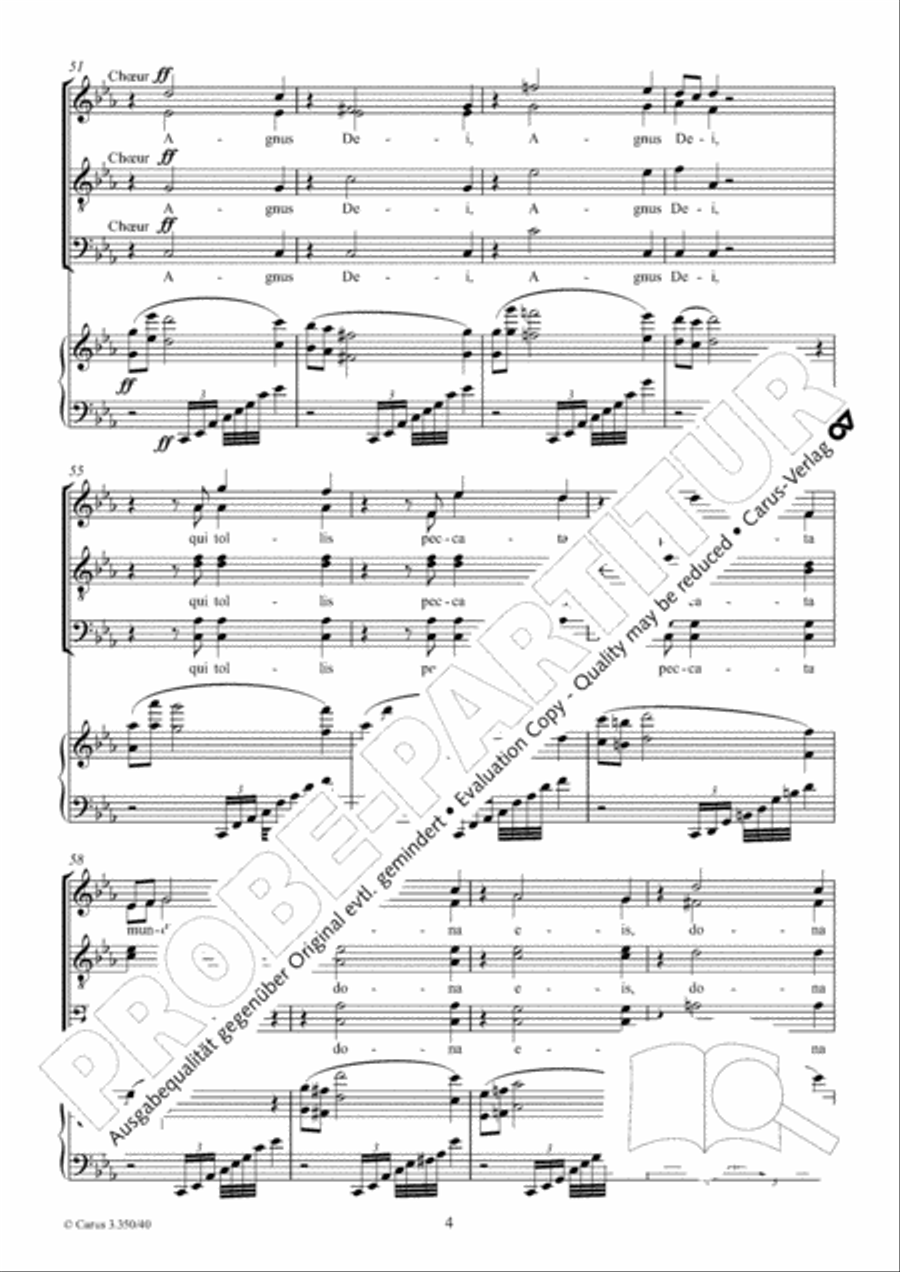 Agnus Dei 4-Part scores gallery preview page 5