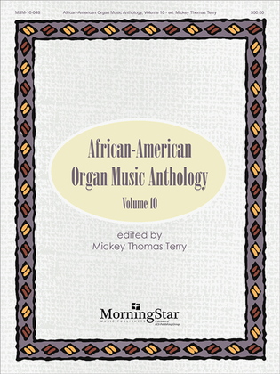 Book cover for African-American Organ Music Anthology, Volume 10