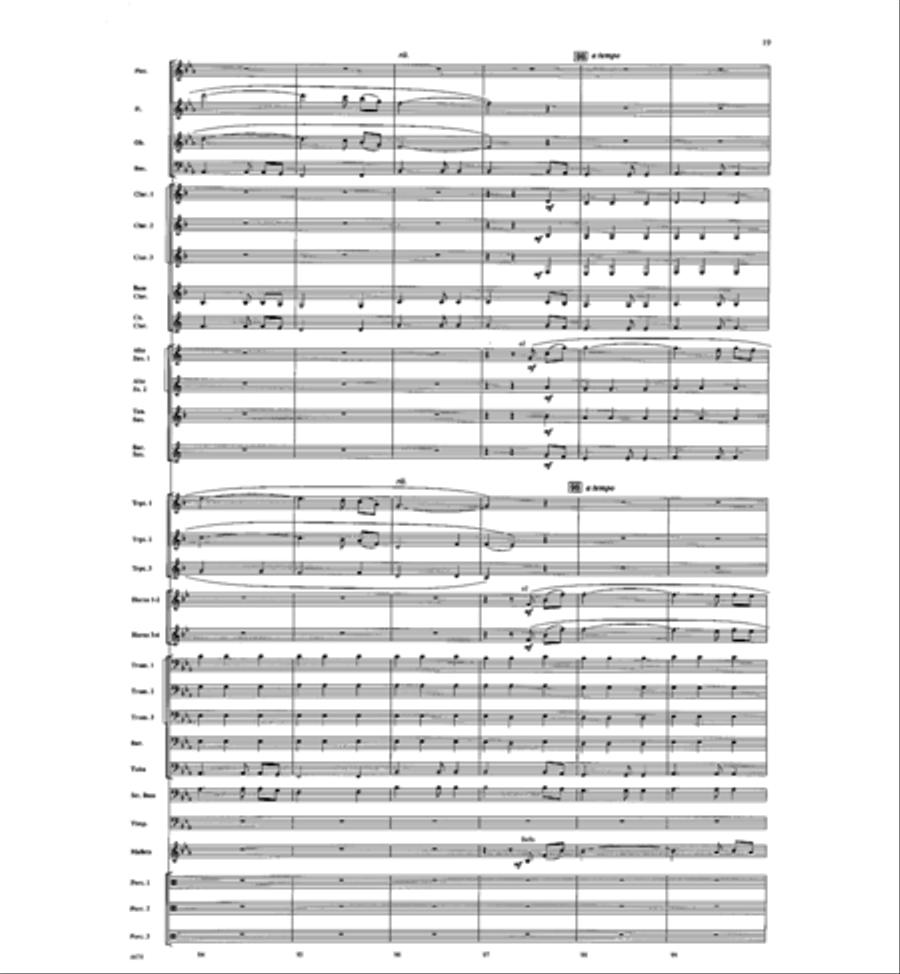American Folk Fantasia Concert Band scores gallery preview page 20