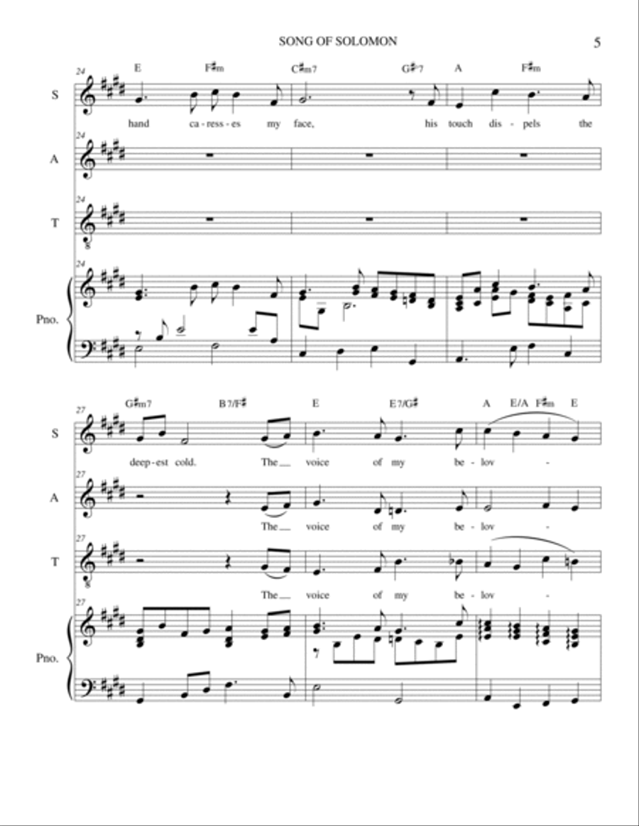 Song of Solomon Choir scores gallery preview page 5