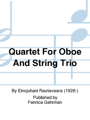 Quartet For Oboe And String Trio