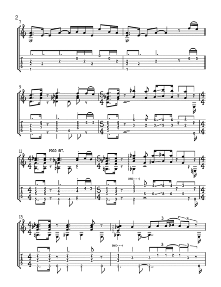 SoloMe (with tab) Guitar Tablature scores gallery preview page 2