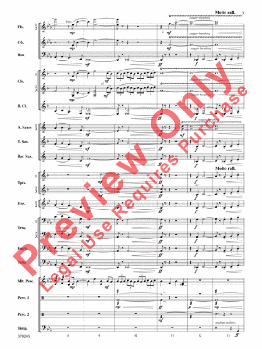 Shadows of the Equinox Shadows of the Equinox Concert Band scores gallery preview page 4