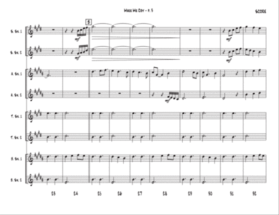 Make Me Cry Woodwind Ensemble scores gallery preview page 3