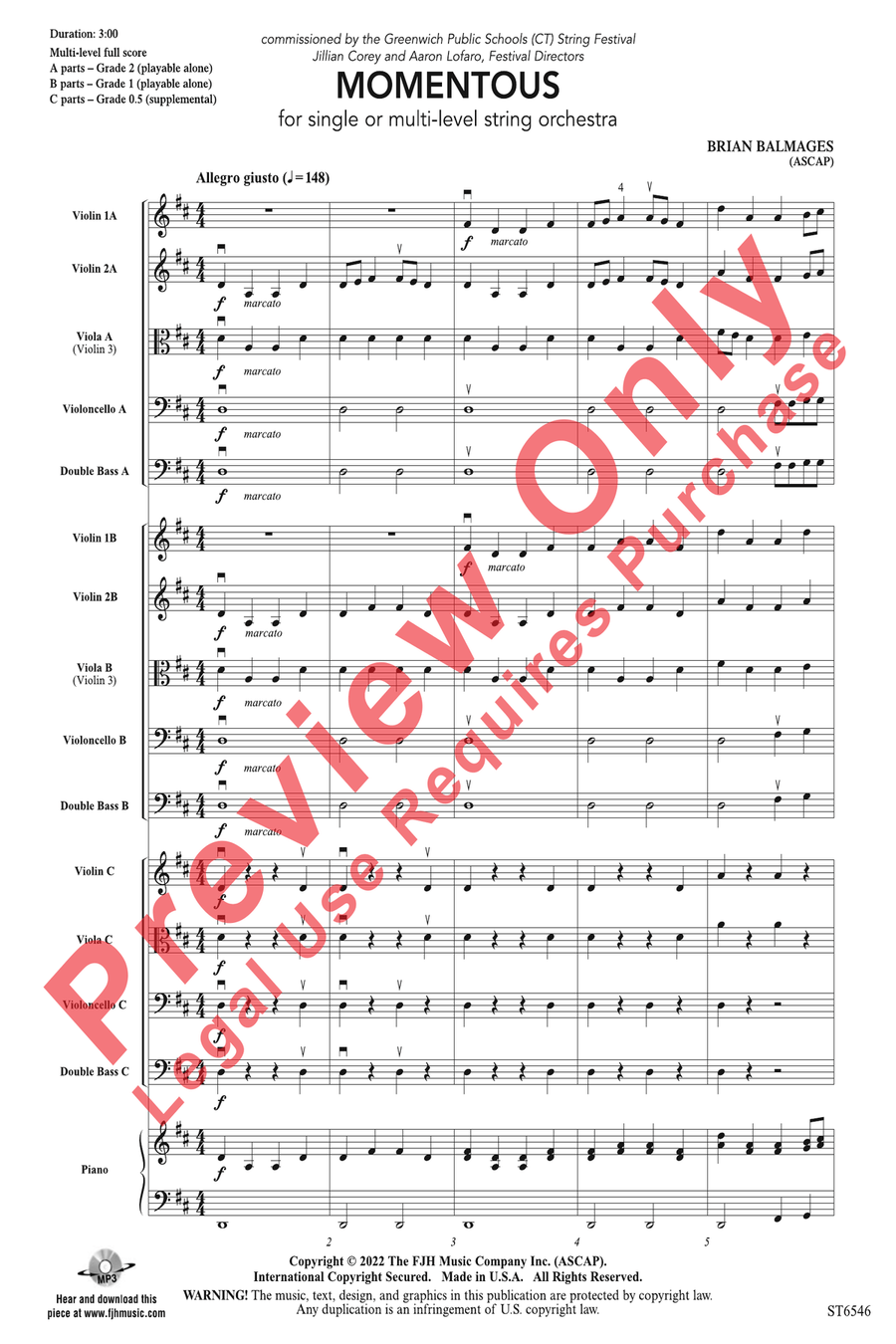 Momentous String Orchestra scores gallery preview page 4
