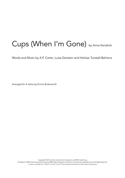 Cups (When I'm Gone) image number null