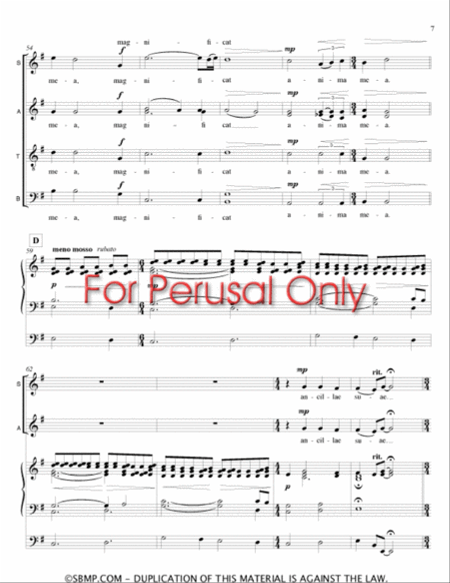 Magnificat 4-Part scores gallery preview page 6