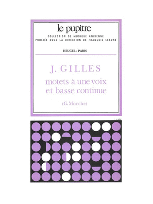 Book cover for Motets A Une Voix Et Basse Continue Partition Et Parties (lp55)