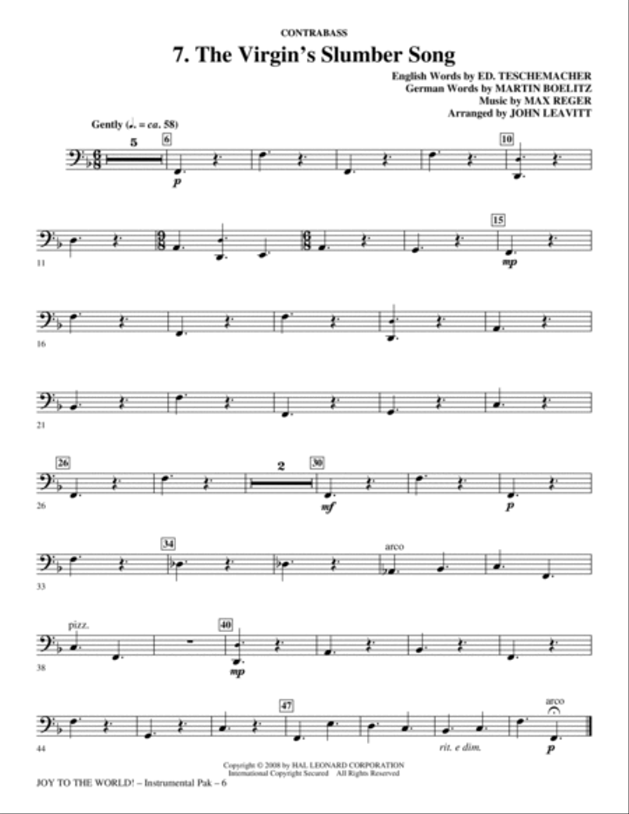 Joy To The World - Bass Joy To The World - Bass Choir scores gallery preview page 6