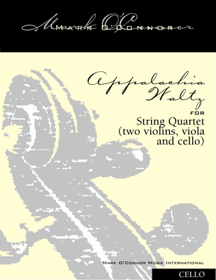 Book cover for Appalachia Waltz (cello part - string quartet