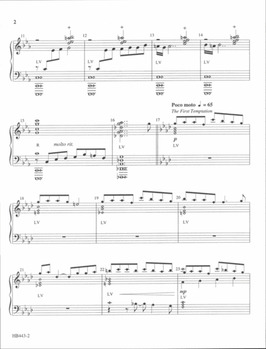 Into the Wilderness (The Temptation of Jesus) 5-Octaves scores gallery preview page 3