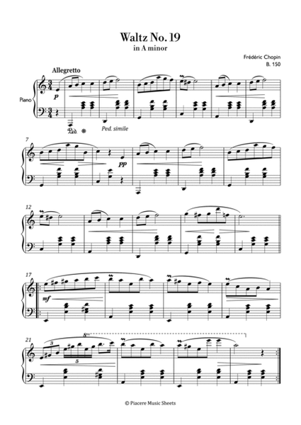 Chopin - Waltz No. 19 in A minor - Intermediate image number null
