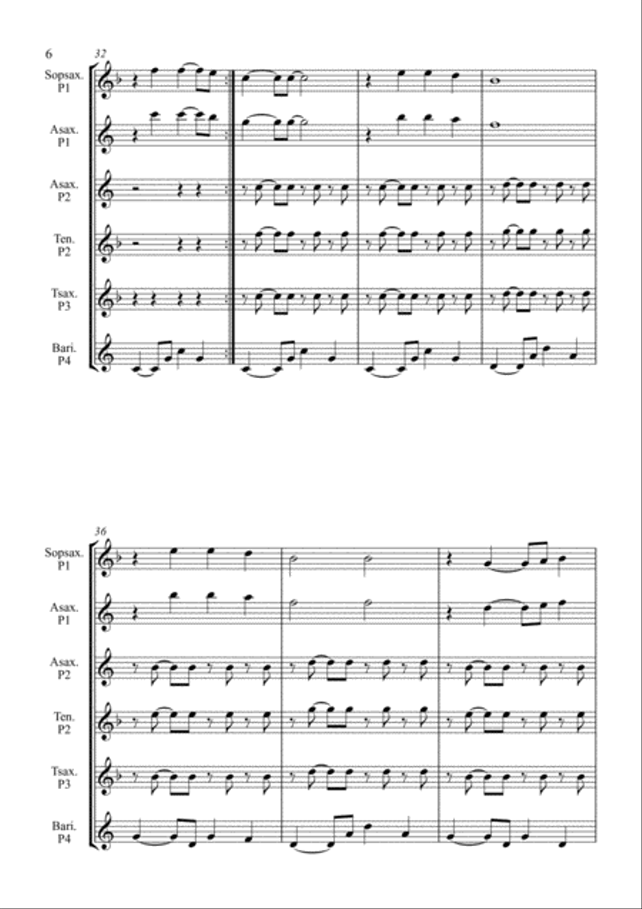 Oh Sole Mio for 4 Saxophones Saxophonquartet