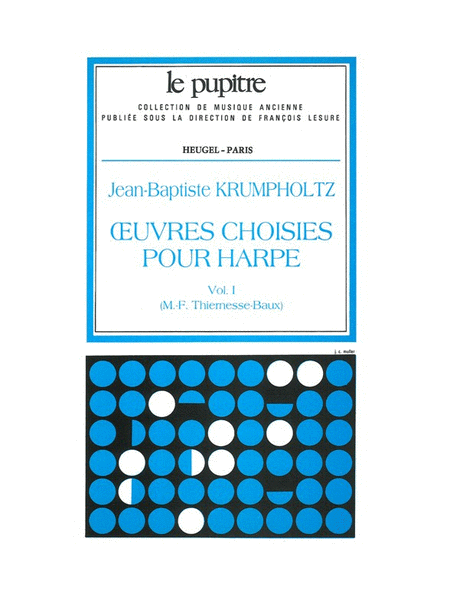 Oeuvres Choisies Pour Harpe Volume 1 (lp63)
