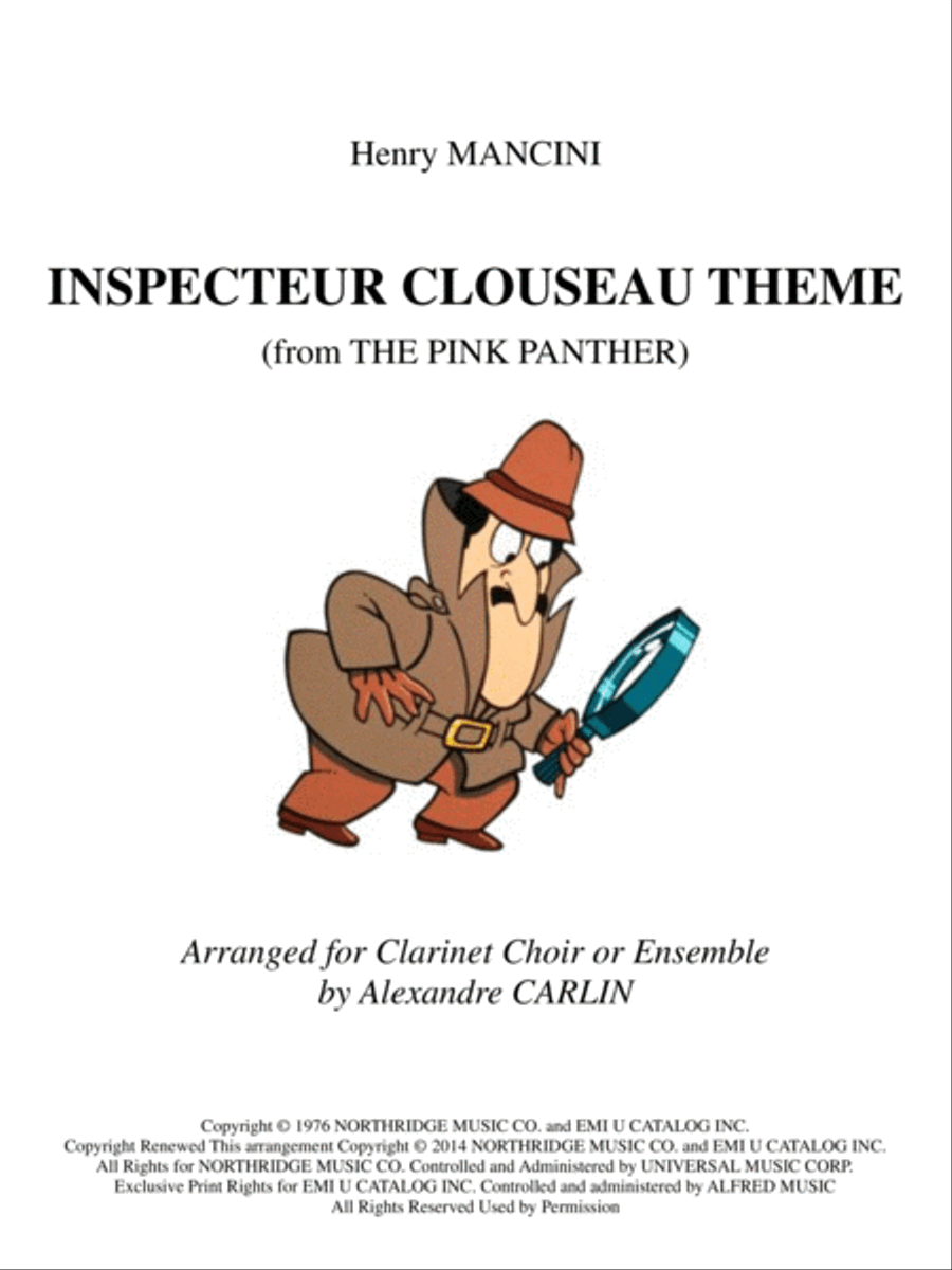 Inspector Clouseau Theme Woodwind Ensemble scores gallery preview page 1