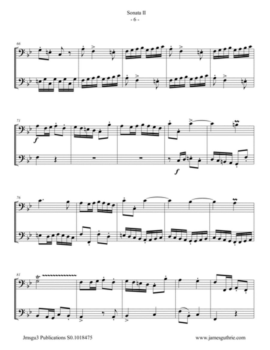 Handel: Sonata No. 2 for Trombone Duo image number null