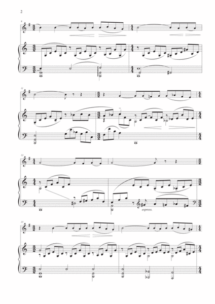 Adagio Sostenuto from "Piano Concerto No. 2" for Horn and Piano image number null