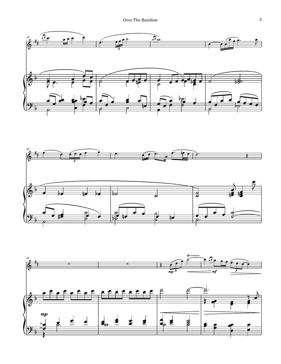 Over The Rainbow Alto Saxophone scores gallery preview page 3