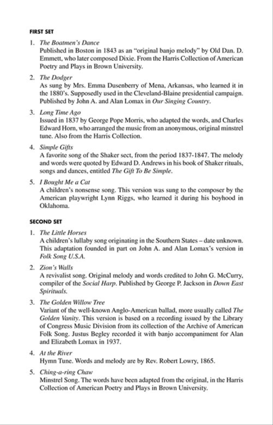 Old American Songs Complete 4-Part scores gallery preview page 5