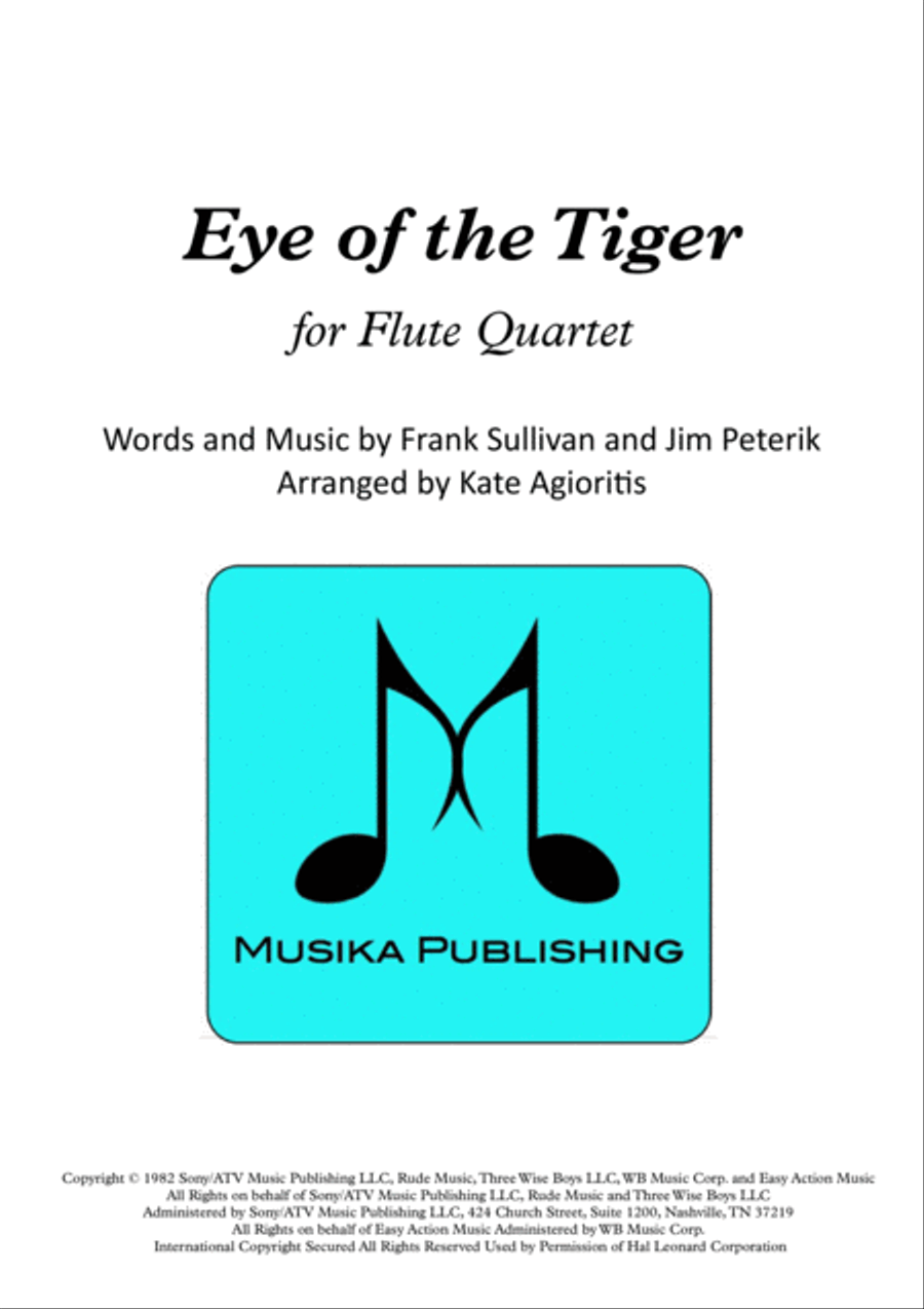 Eye Of The Tiger Flute Quartet scores gallery preview page 1