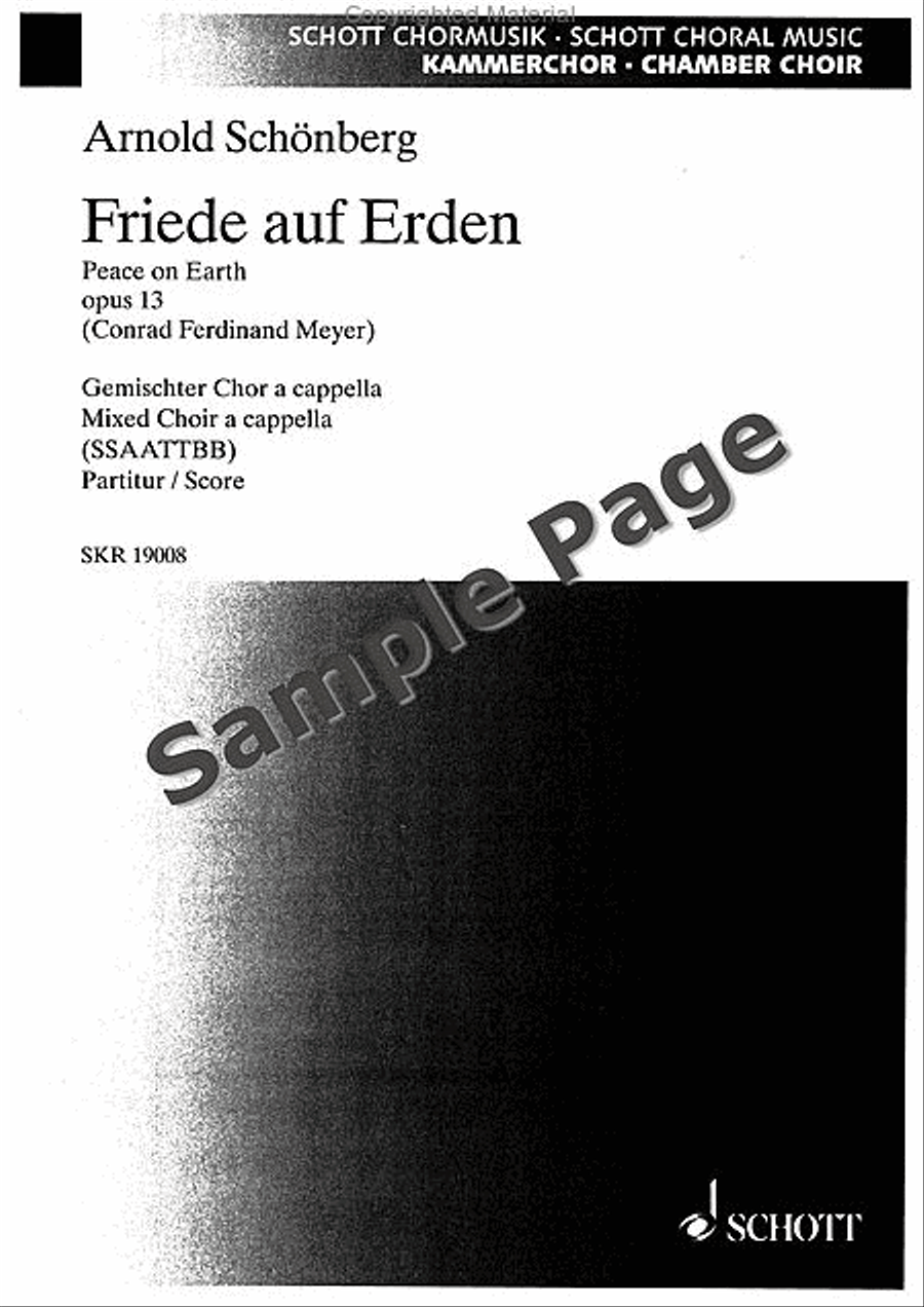 Friede auf Erden, Op. 13 Divisi scores gallery preview page 2