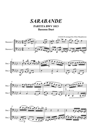 Sarabande by J.S.BACH - arranged for Bassoon Duo