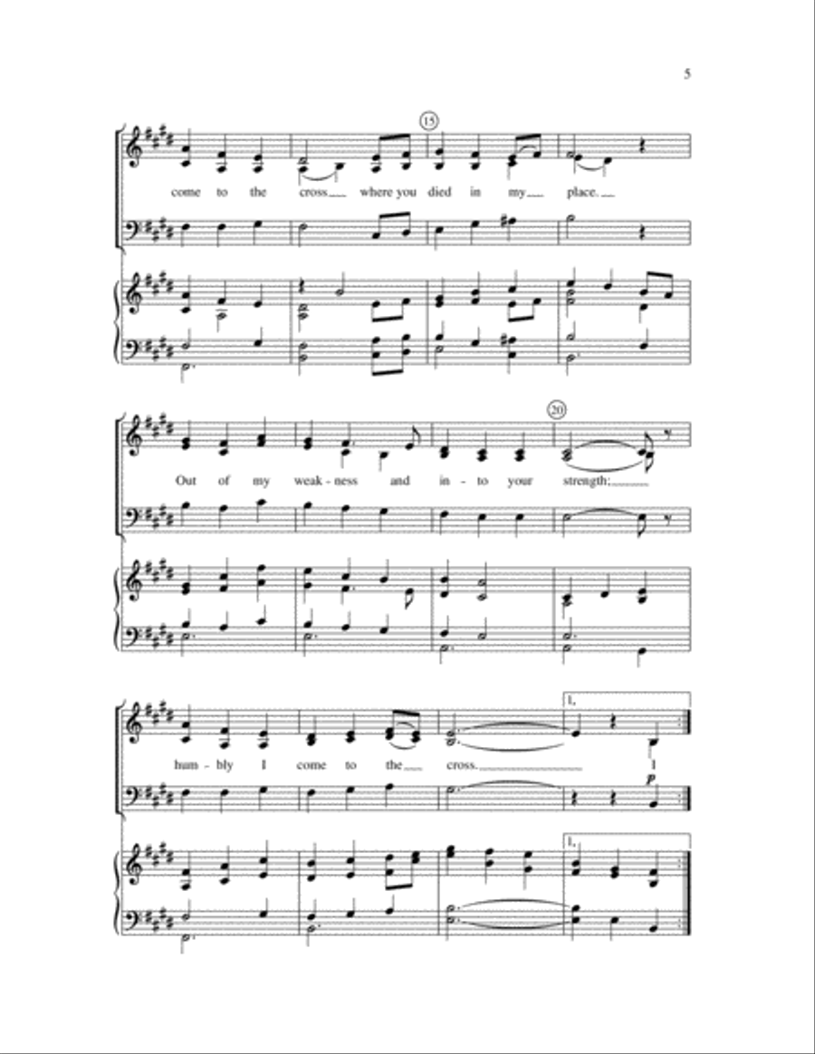 Shadow of the Cross 3-Part scores gallery preview page 3