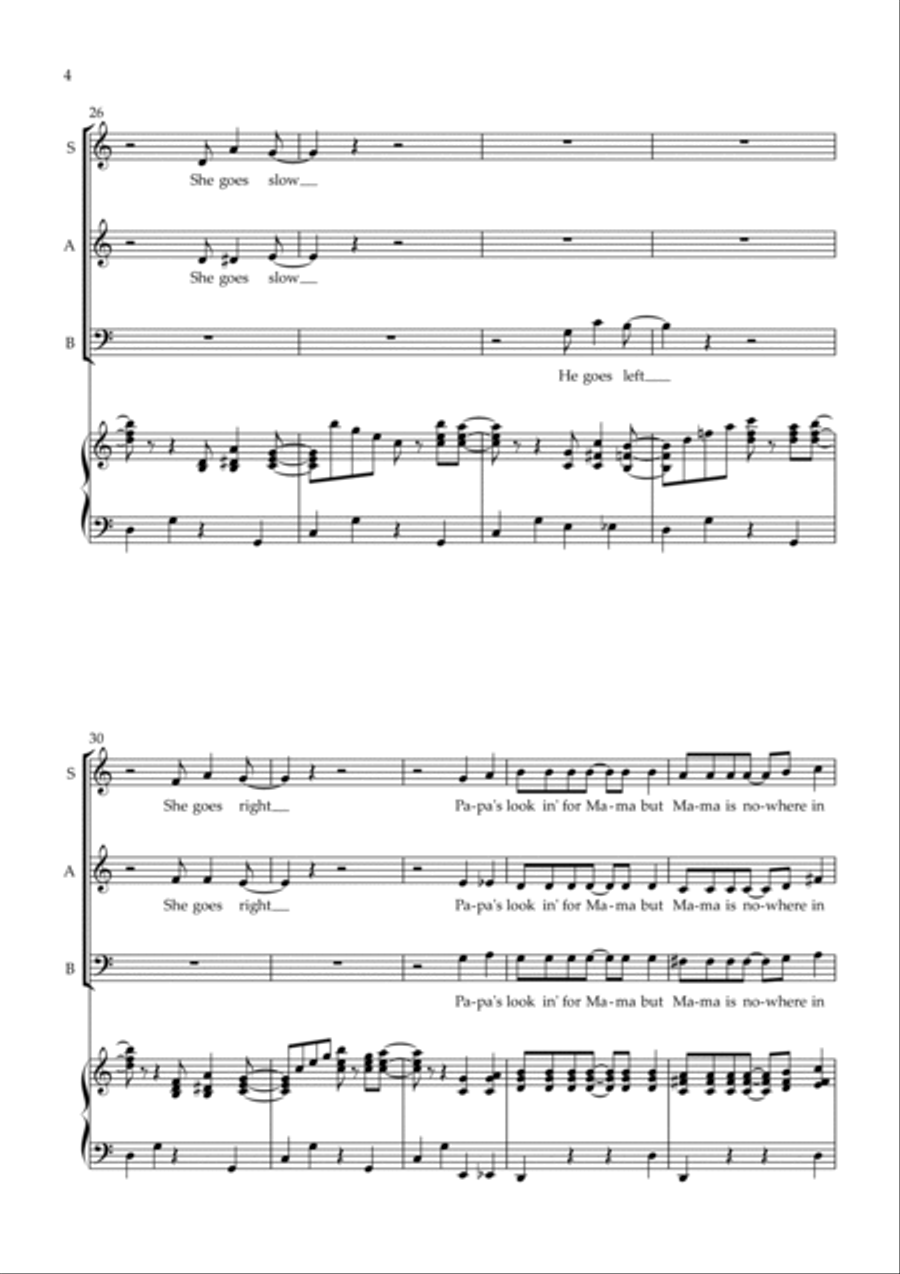 Papa Loves Mambo 3-Part scores gallery preview page 5