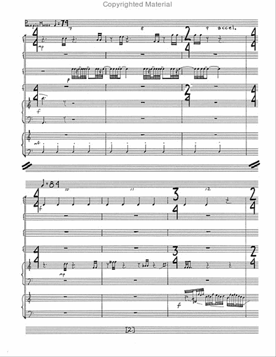 Stranded on Tulsa Time Stranded on Tulsa Time Percussion Ensemble scores gallery preview page 4