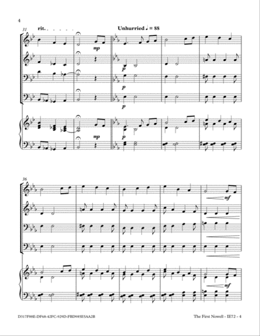 The First Nowell (Any Size Church Orchestra Series) Small Ensemble scores gallery preview page 4
