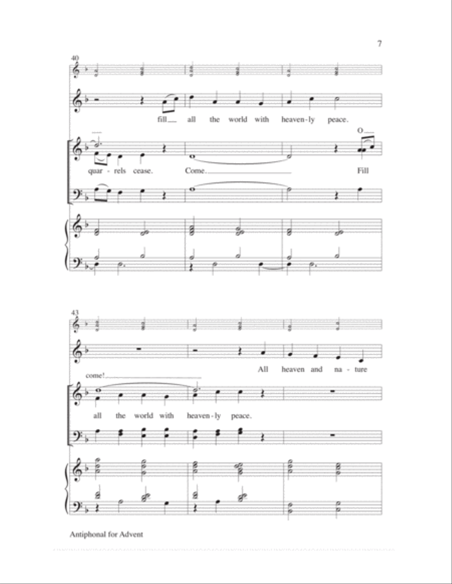 Antiphonal for Advent 4-Part scores gallery preview page 7