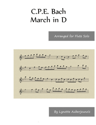 March in D - Flute Solo