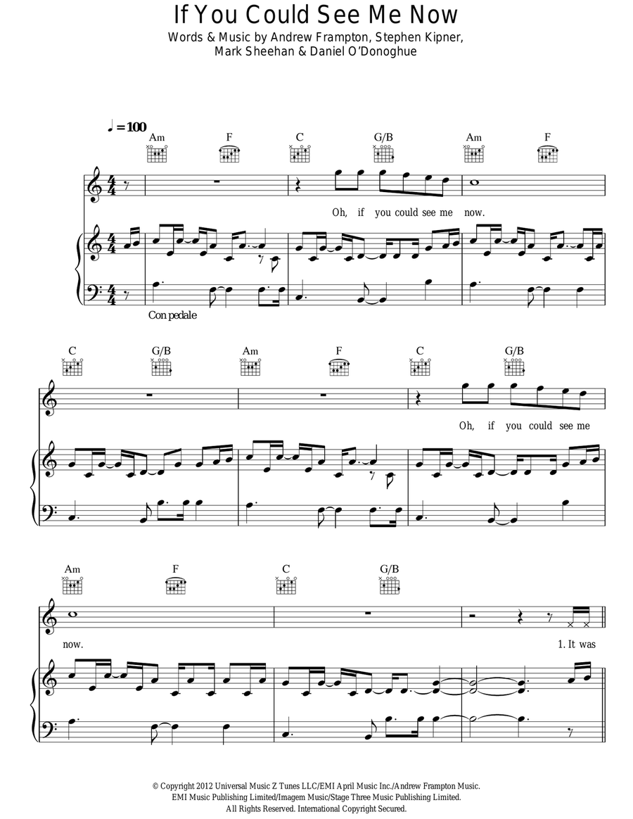 If You Could See Me Now Acoustic Guitar scores gallery preview page 1